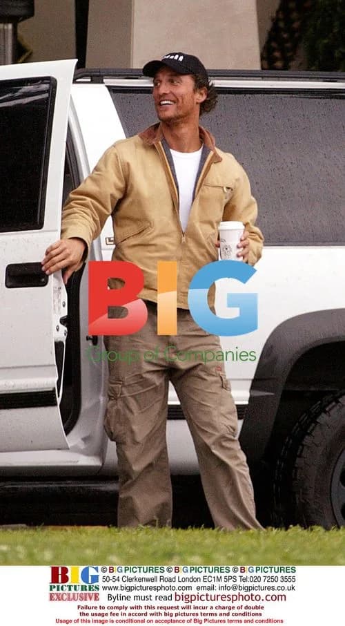 Matthew McConaughey Grabs Coffee on Rainy L.A. Day