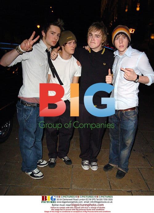 MCFly Leaving 'Comic Relief' Event in London