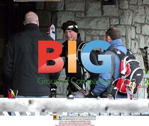Prince Charles on Ski Trip with Sons