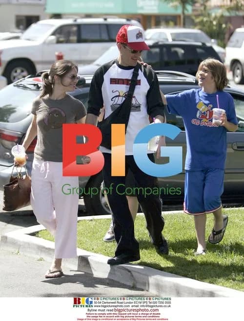 Robert Downey Jr. with family in Malibu