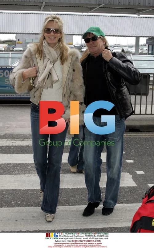 Rod Stewart and Penny Lancaster Depart London