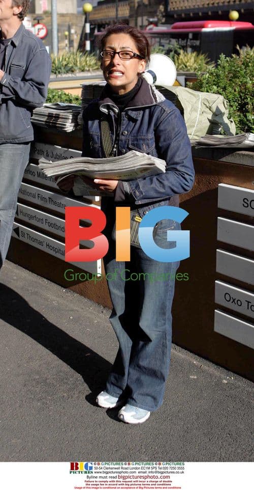 Saira Khan Sells Newspapers in London