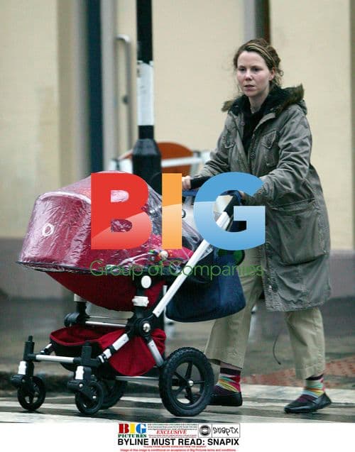Sally Philips Walks Child in London