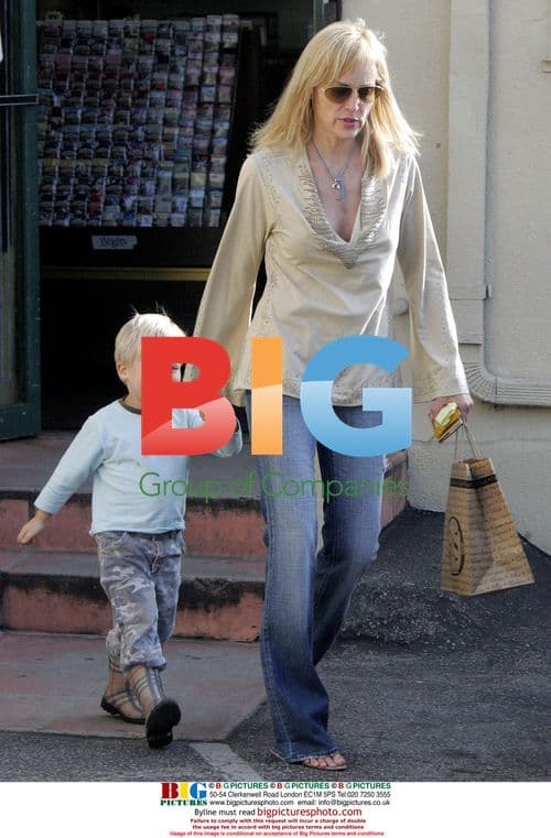Sharon Stone and son Roan shopping