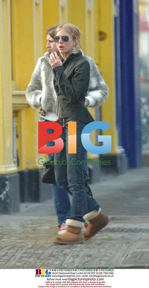 Jude Law's partner Sienna Miller out and about in London