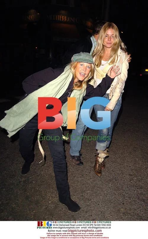Sienna Miller Enjoys Meal with Friends