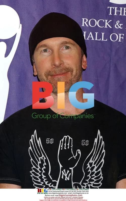 The Edge of U2 at 2005 Rock and Roll Hall of Fame