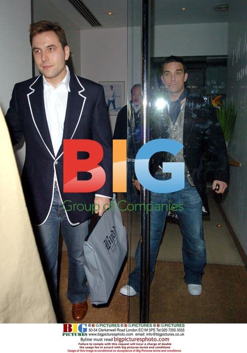 Robbie Williams, David Walliams Night Out